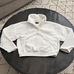 J.Crew Cream Fleece Top